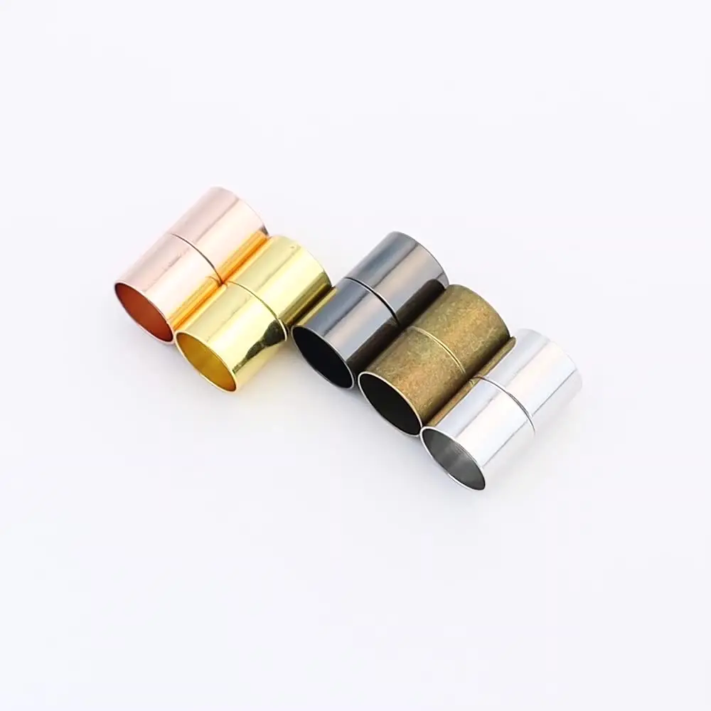 5 stks/partij Multisize Cilindrische Sterke Magnetische Sluitingen Gesp Voor Sieraden Maken DIY Lederen Touw Armband Connectors Accessoires