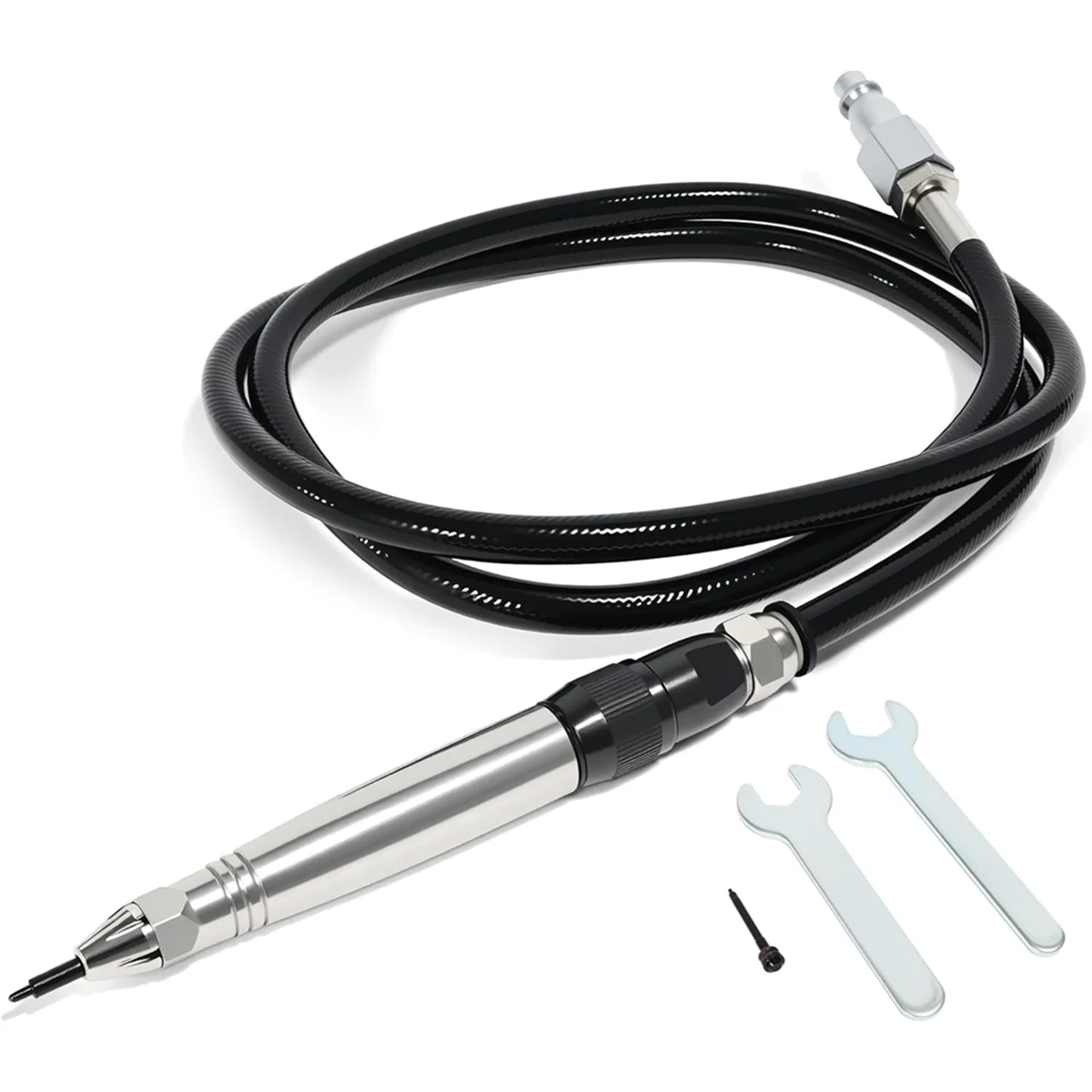 2025+ Pneumatic Engraving Pen, Metal Engraver Tool, Air Scribe Pen for Plastic Wood, with 1Tungsten Carbide Tip, 34,000 BPM