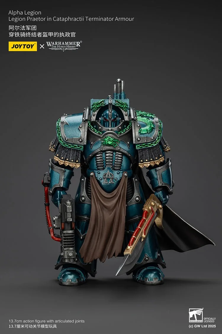 

JOYTOY Warhammer "The Horus Heresy" Alpha Legion Legion Praetor In Cataphractii Terminator Armour Action Figures Doll Collection