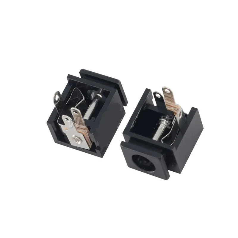 

500PCS DC-009A DC Power Socket Female In-line Three-pin Charging Port 5.5*2.1MM 3P