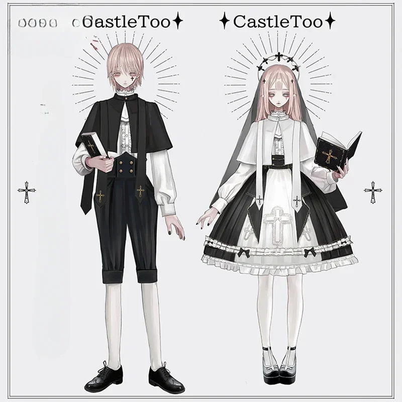 [Saint College Series-Discipline Inspection Department] Prince Lolita&skirt Suit Nun Gothic Dark