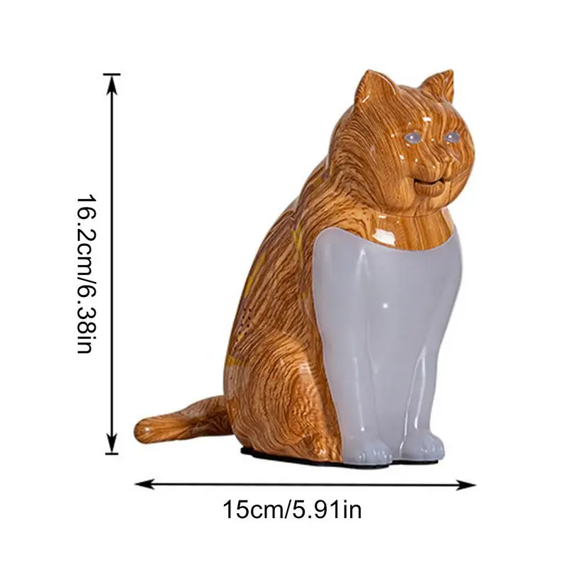 Lámpara de mesa para gatos, luz nocturna de escritorio con aromaterapia, carga USB, efecto de sonido, lámpara de noche para gatos para dormitorio, temperatura de Color ajustable