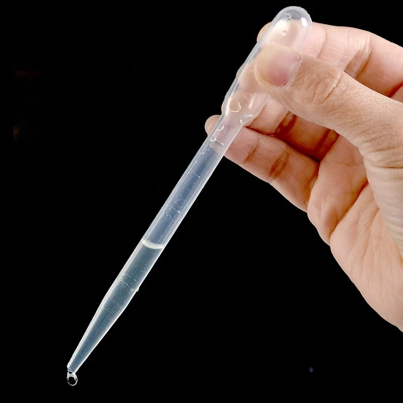 100PCS 0.2ml 0.5ml 1ml 2ml 3ml Disposable Plastic Pipette Soft Squeeze Pipette Microscope Accessory Consumable Tools