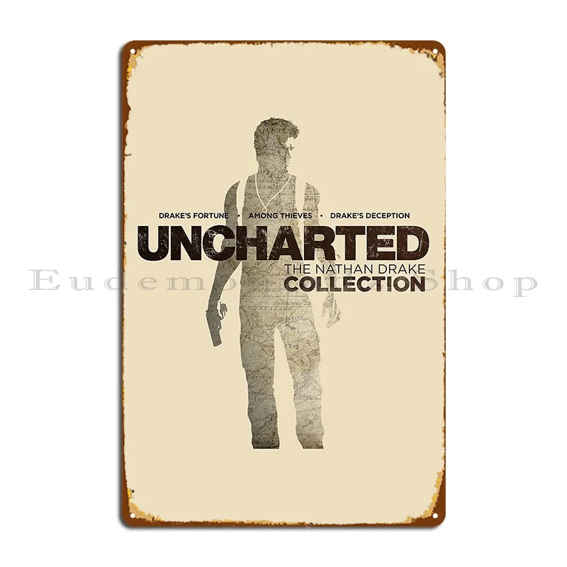 Uncharted Theme Version 2 2 Metal Sign Decoration Custom Create Kitchen Pub Tin Sign Poster