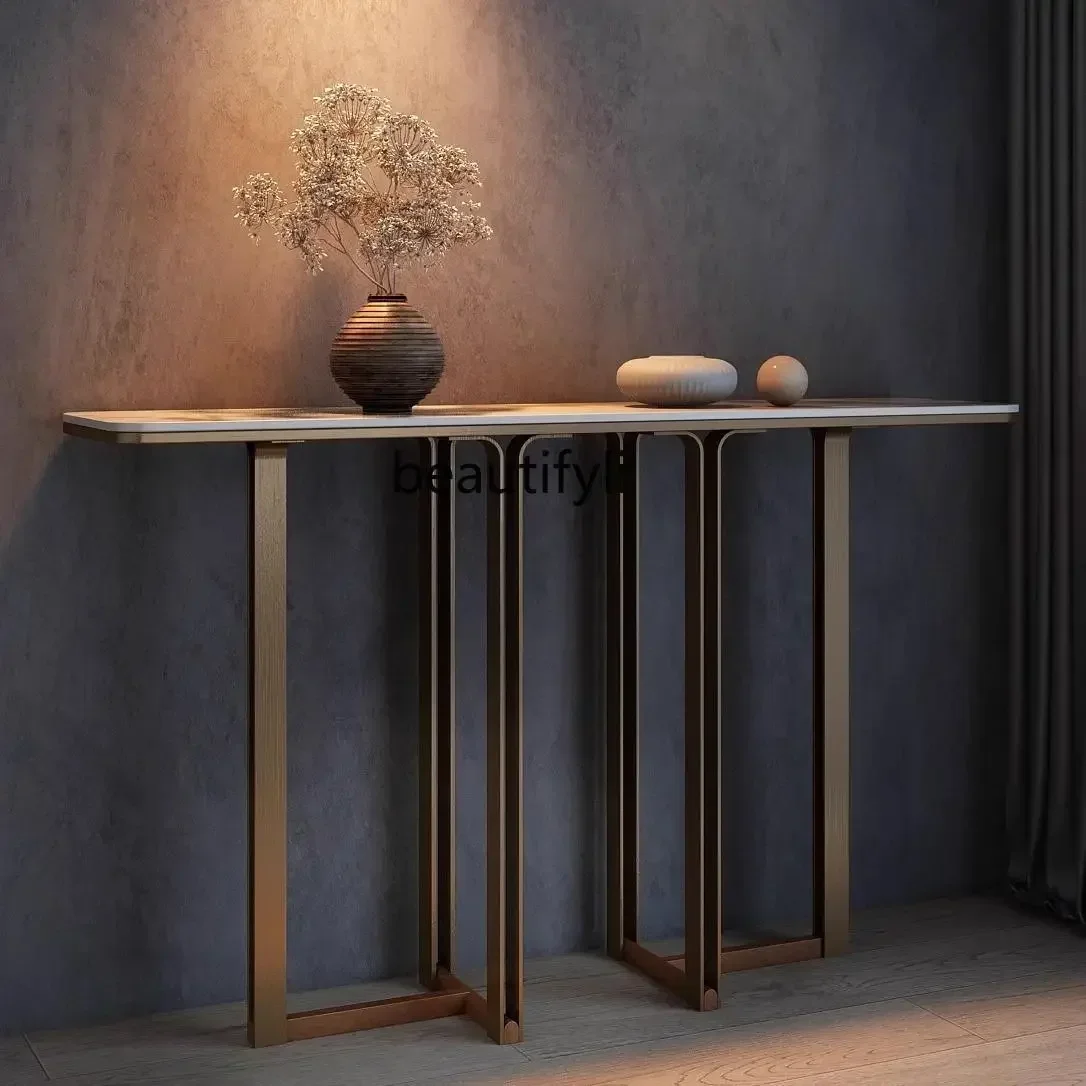 NQ52 Great discounts New Chinese Corridor Aisle Entrance Table  Marble Entrance Table Designer Creative Entrance Hall End View P