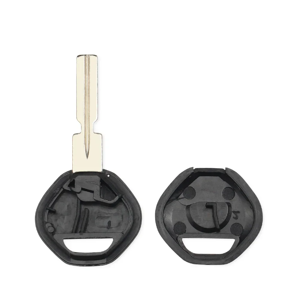 KEYYOU 10PCS Transponder Chiave Dell'automobile Borsette Caso Per BMW 3 5 7 Z3 SERIE E36 E34 E38 E39 HU58/HU92 Sostituzione Lama Uncut