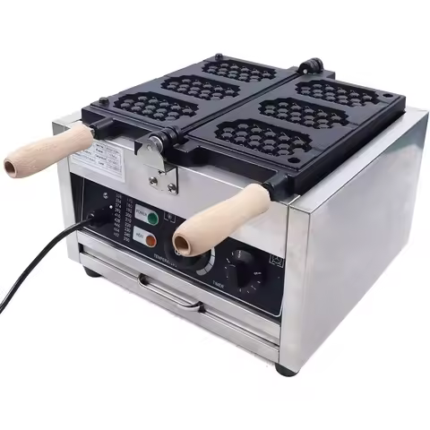Kaibrite Electric Waffle Maker Machine 1500W 110V Nonstick Stainless Steel Waffle Pop Maker, Temperature and Time Control
