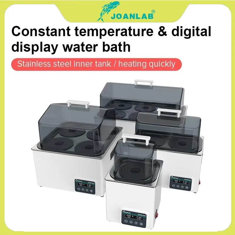 Lab Constant Temperature Water Bath WB100-Pro Anti-dry 1/2/4/6 Holes Digital Thermostatic Water Bath Heater 1min-24h Timing 0-10