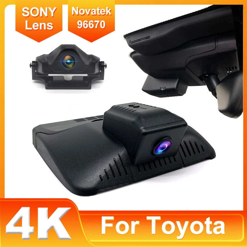 

For Toyota BZ4X 2022 2023 Front and Rear 4K Dash Cam for Car Camera Recorder Dashcam WIFI Car Dvr Recording Devices Accessories