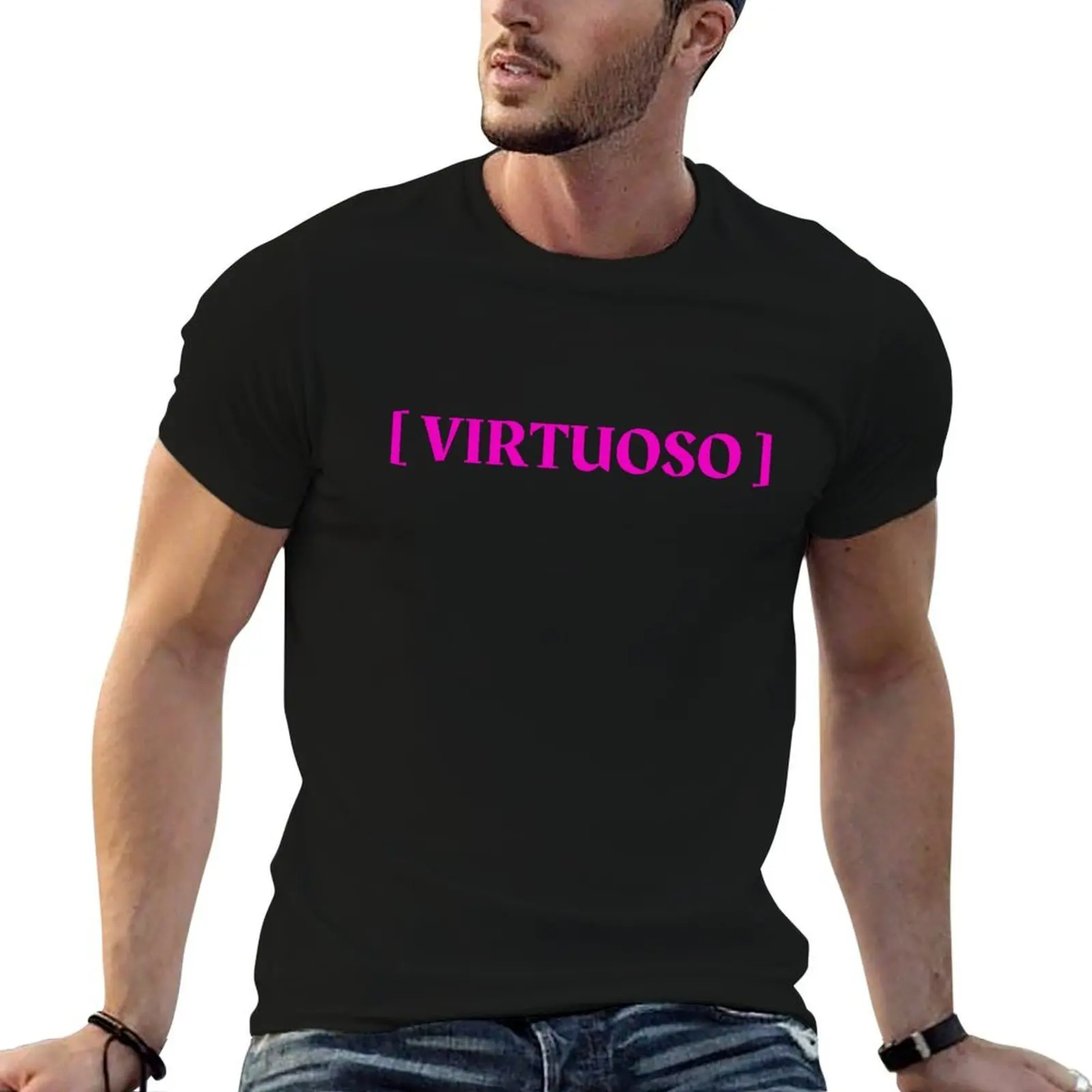 Футболка VIRTUOSO MUSIC LOVER, свободная повседневная футболка с короткими рукавами