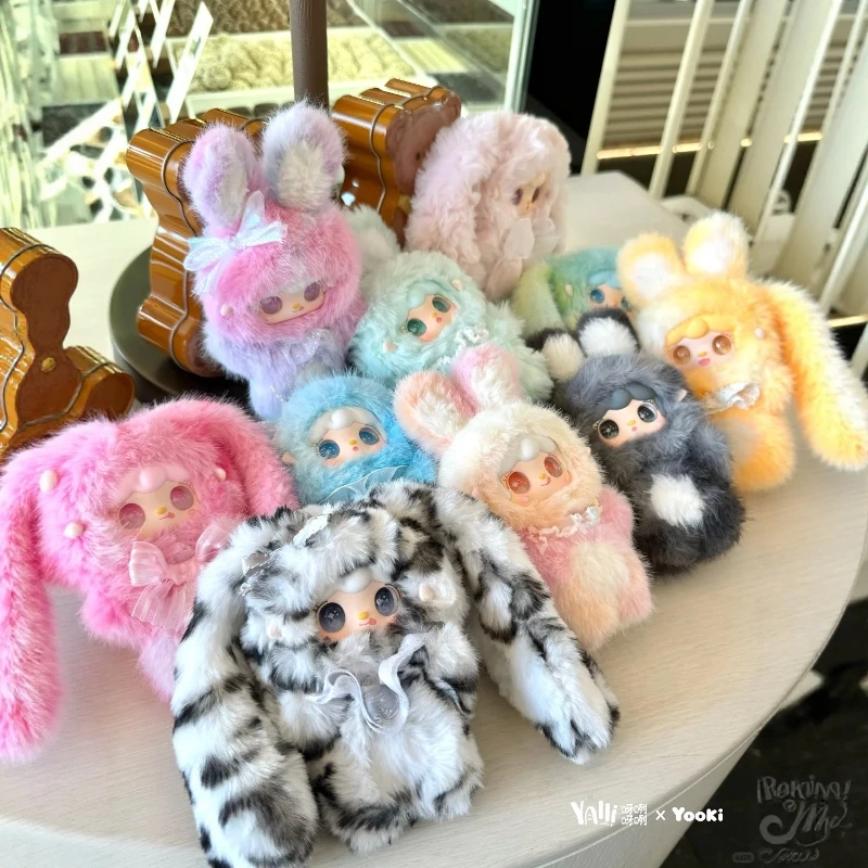 Yooki figura escondida hopping coelho série caixa cega saco vinil pelúcia chaveiro decoração boneca colecionável aniversário presente de natal brinquedos
