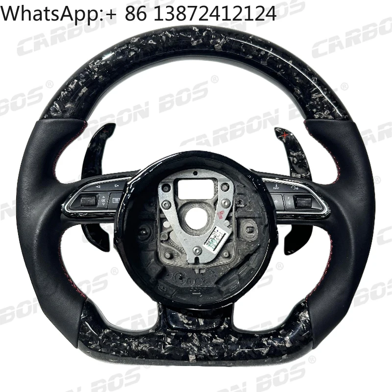 

Forged Carbon Fiber Steering Wheel for Audi B8 RS3 RS4 A1 A3 A4 A5 RS5 S5 A6 A7 A8 8V S3 S4