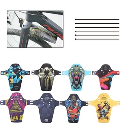 Ultrathin Bicycle Mudguard With Cable Ties MTB Fender Bike Front Mudguard Bikes Front Fender Thickness 1.0mm Cycling Accessories