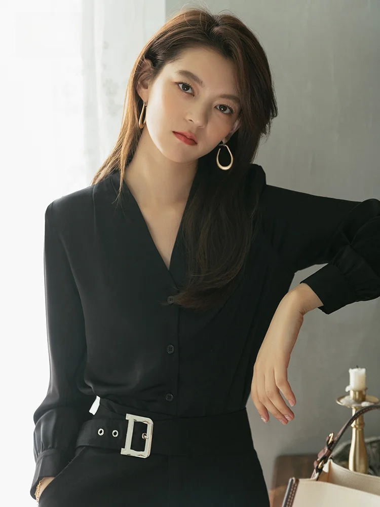 

Женское длинное повседневное платье с V-образным вырезом для работы и отдыха, весна-осень, уличный панк-стиль, смесь полиэстера