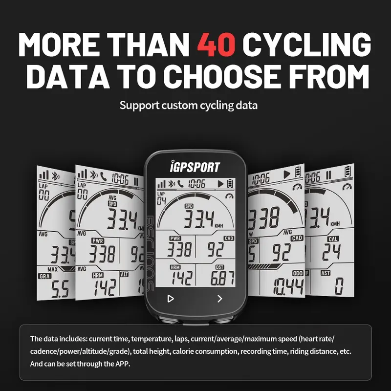 Computador de bicicleta gps igpsport bsc100s ciclo velocímetro sem fio — foto 4