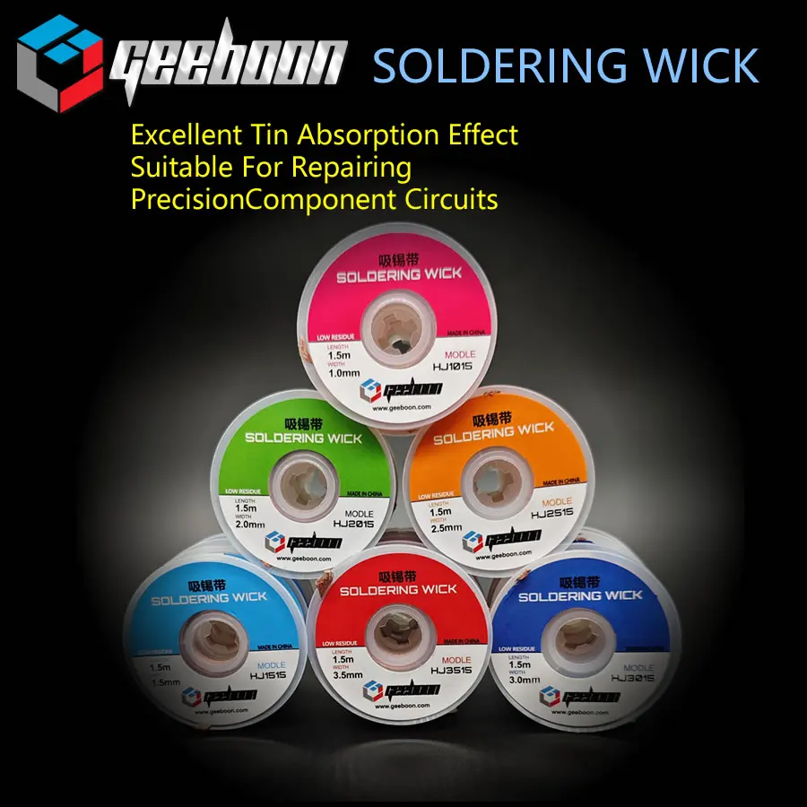 Soldering Wick GEEBOON 3515 3015 2515 2015 1515 Desoldering Wire For Phone BGA PCB Welding Wick Repair Tool