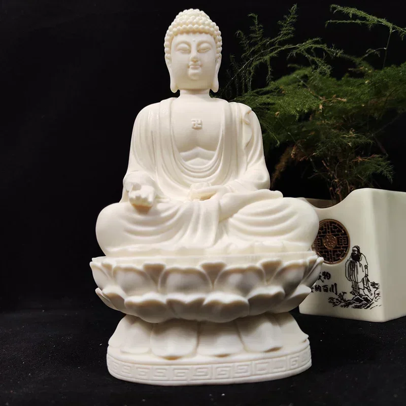 Sakyamuni Buddha Figure Statue Resin Art Sculpture Chinese Buddha Statues Luxury Home Room Office Feng Shui Statue Free delivery