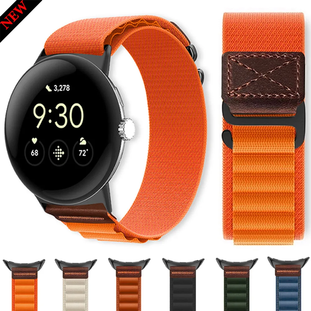 Original Alpine Nylon Strap for Google Pixel Watch 4 3 45mm 41mm Sport Bracelet for Google Pixel Watch 2 1 Breathable Wristband