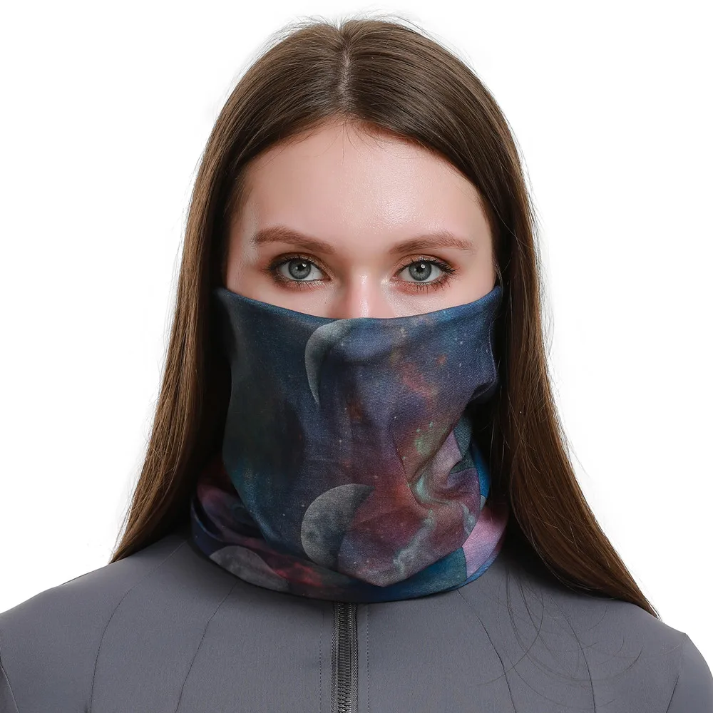 Galaxie Design nahtlose Bandanas für Frau Mann Sport Heabands Radfahren Sturmhaube weibliche männliche Hals Gamasche deporte Gesichts maske – Detail 9