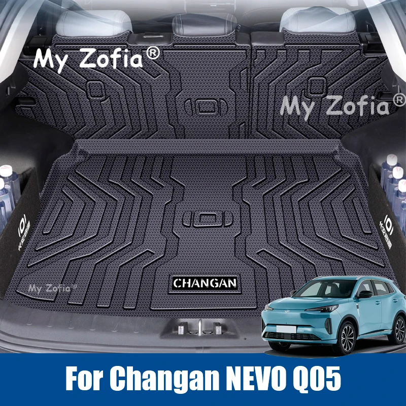 

Индивидуальный лоток для багажника для Changan NEVO Q05 2024 2025 2026, автомобильный коврик из ТПЭ, задний багажник, грузовой коврик, защита от грязи, водонепроницаемый