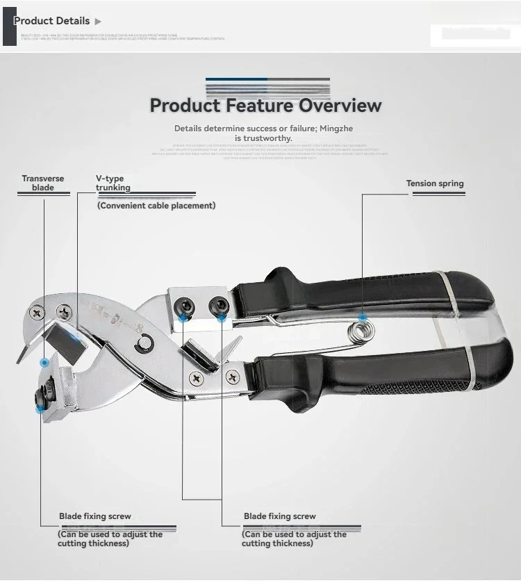 Wire Stripping Pliers, Manual Cable Stripping Pliers 3008A Peeling Knife Cable Device Peeling Pliers Multi-functional