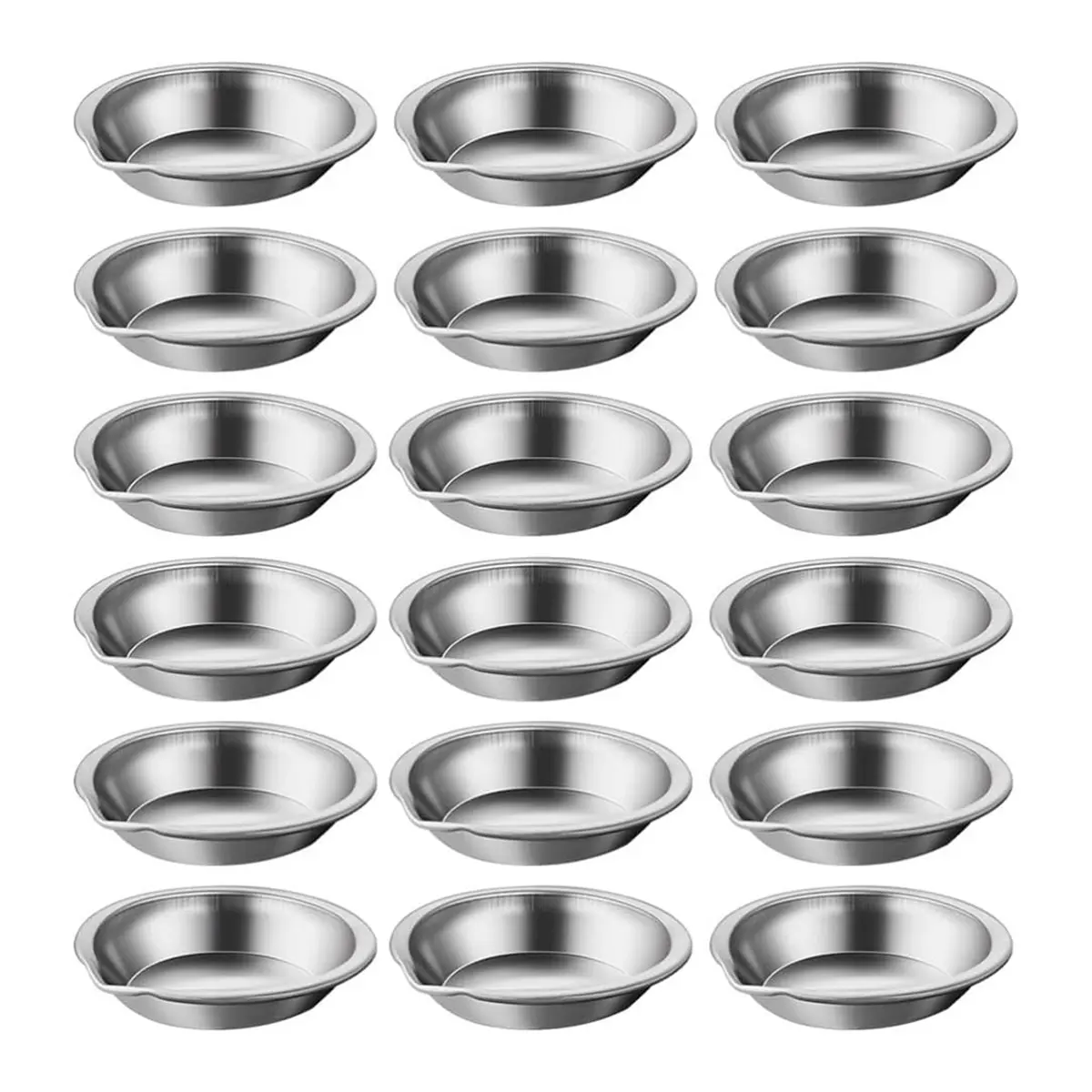 【New User-Coupon!】20Pcs Stainless Steel Paint Mixing Trays with Spout for Easy Pouring, Reusable Watercolor Palettes for Artist