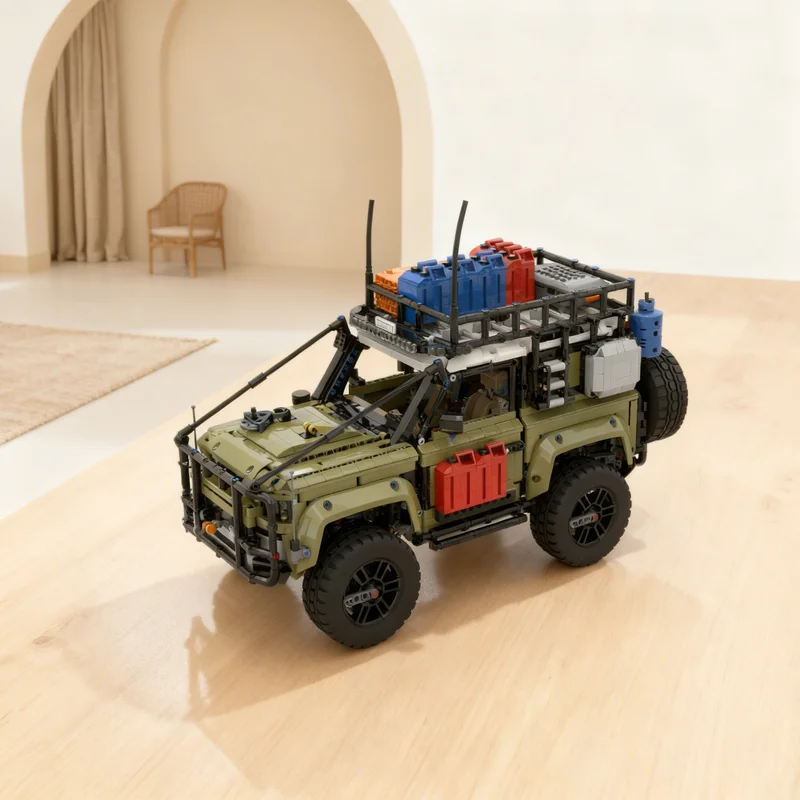 3523pcs MOC Land Rover Defender 90 Adventurer Technical Model Building Blocks Creative DIY Gift Display Decor Assemble Premium