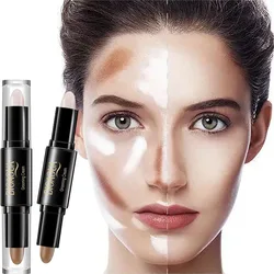 Lápiz corrector de base facial, Corrector de ojeras de larga duración, correctores de contorno, maquillaje cosmético en barra