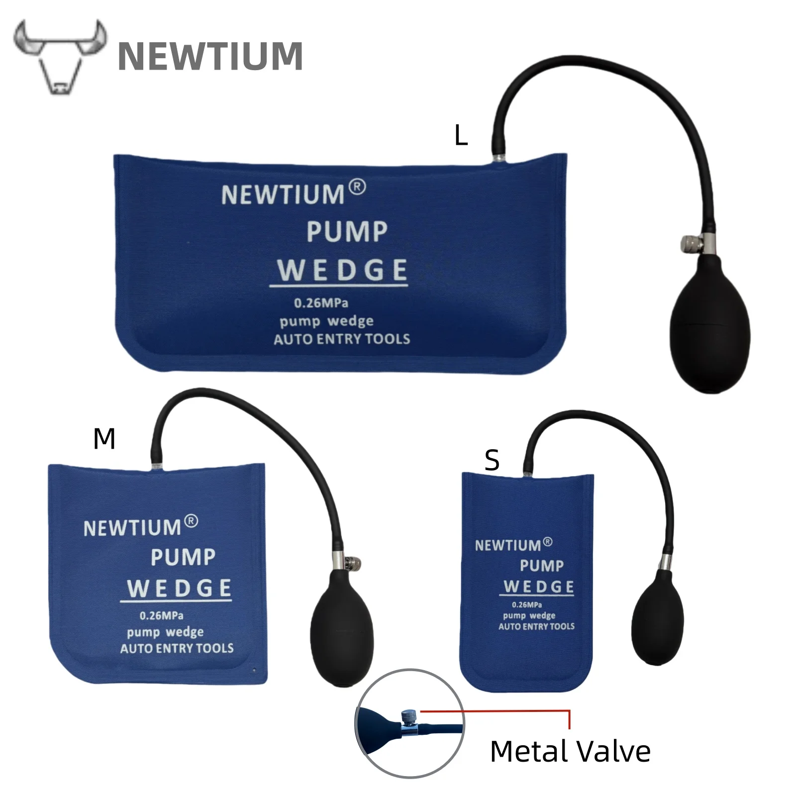 Inflatable Pump Wedge Tool Set | Complete Air Bag Kit for Automotive Door and Window Installation & Repair