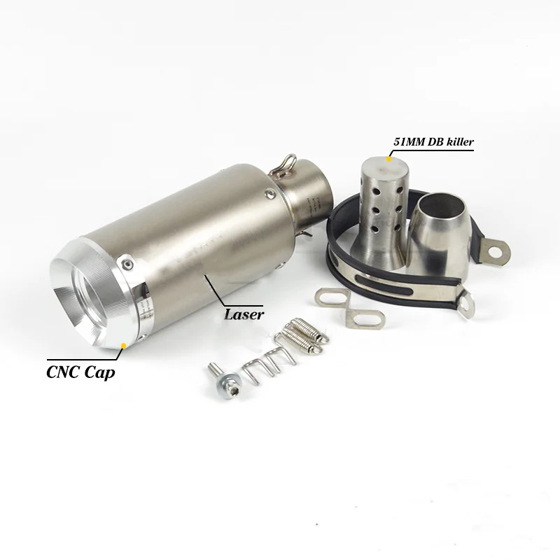 الانزلاق على العالمي 51 مللي متر دراجة نارية العادم الأنابيب الهروب موتو الخمار لكاواساكي ER6N CB1000R PCX125 Z800 Z900 ZX10R R1 R6 CB650F