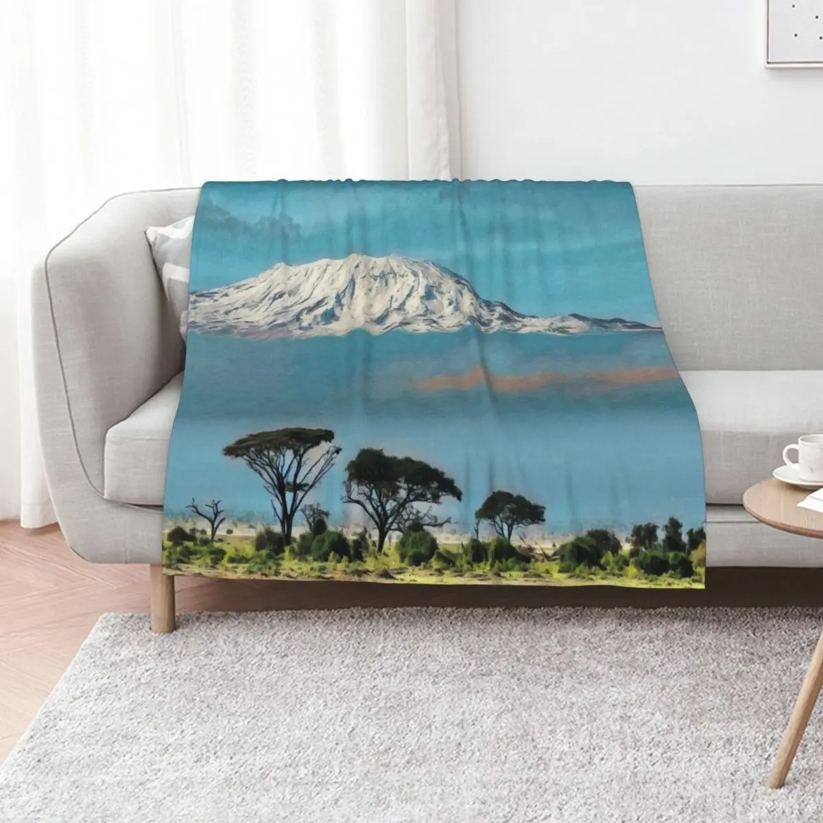 Mount Kilimanjaro Throw Blanket Winter beds Baby Luxury St Soft Big Luxury Throw Sofa Throw Blankets