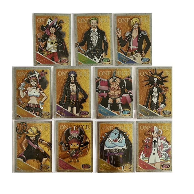 Anime One Piece SSP Series Collectible Cards Luffy Zoro Nami Robin Uta Chopper Sanji Usopp Christmas Birthday Gifts Toys