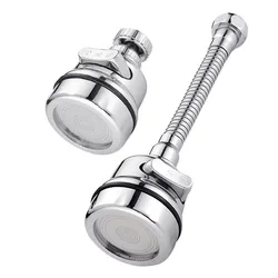 New 360 Degree Swivel Kitchen Faucet Aerator Adjustable 2/3 Modes Sprayer Filter Diffuser Water Saving Nozzle Faucet Connector