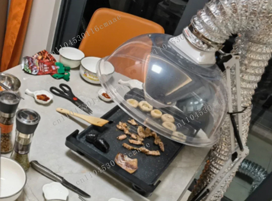 المنزل الشواء مروحة عادم الدخان داخلي هوتبوت مروحة عادم الدخان في الهواء الطلق الشواء معدات الذراع القابلة للطي