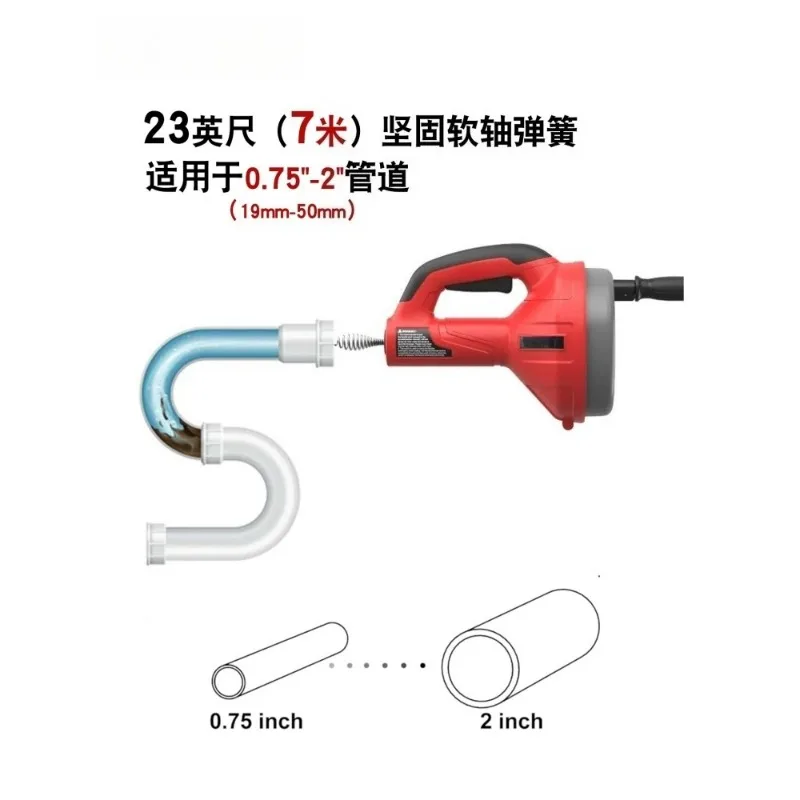 Universal Pipe Dredging Spring Tool Household Sink Toilet Sewer Clog Remover Equipment