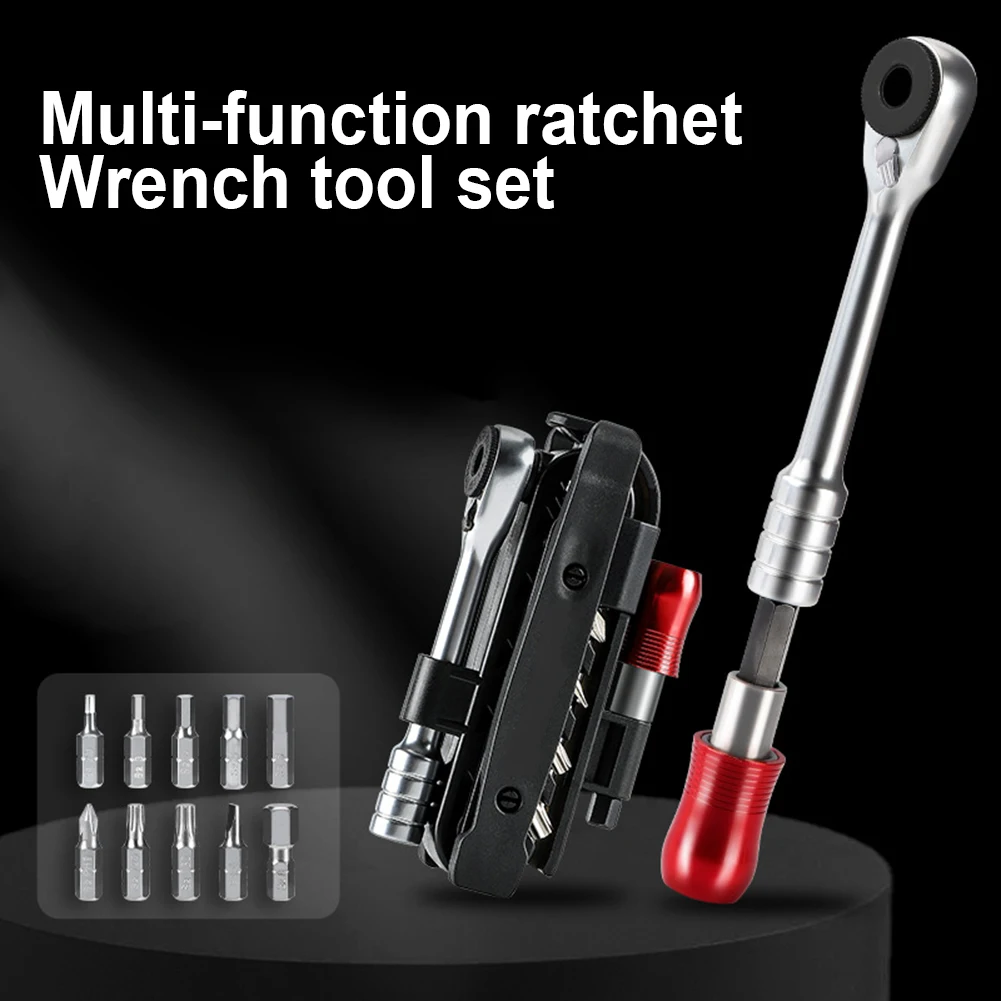 Bike Repair Tools Ratchet Wrench Spanner Combination Tool Set For Mountain Road Bike Cycling Maintenance Accessories