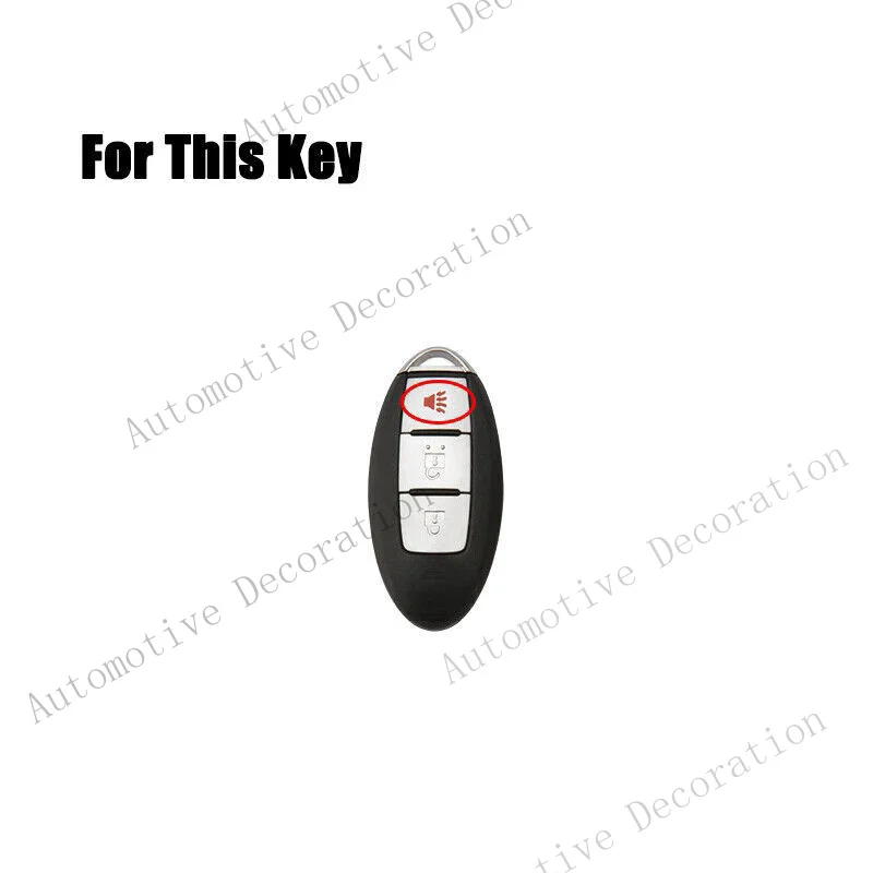 Z+ Zinc Alloy Leather Car Key Fob Cover Case For Nissan X-Trail Juke Qashqai Versa