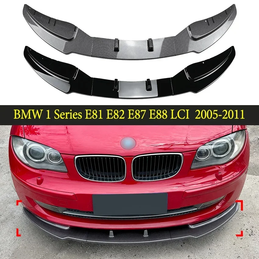 For BMW 1 Series E81 E82 E87 E88 LCI 2011 2010 09 08 07 06 05 Car Front Bumper Lip Spoiler Spiltter Diffuser Auto Accessories