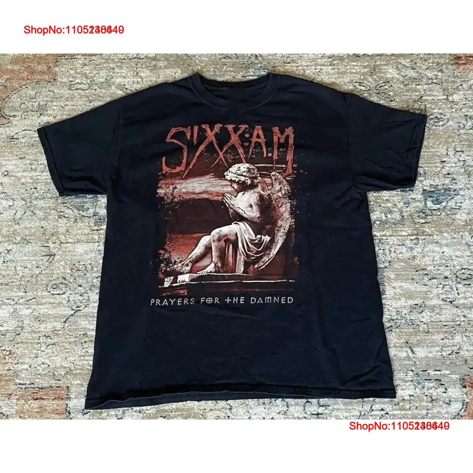 Sixx A M Prayers For The Damned Cotton T Shirt All Size S 4XL ZL1657 vintage Washed Stretched homme Soft Casual Breathable