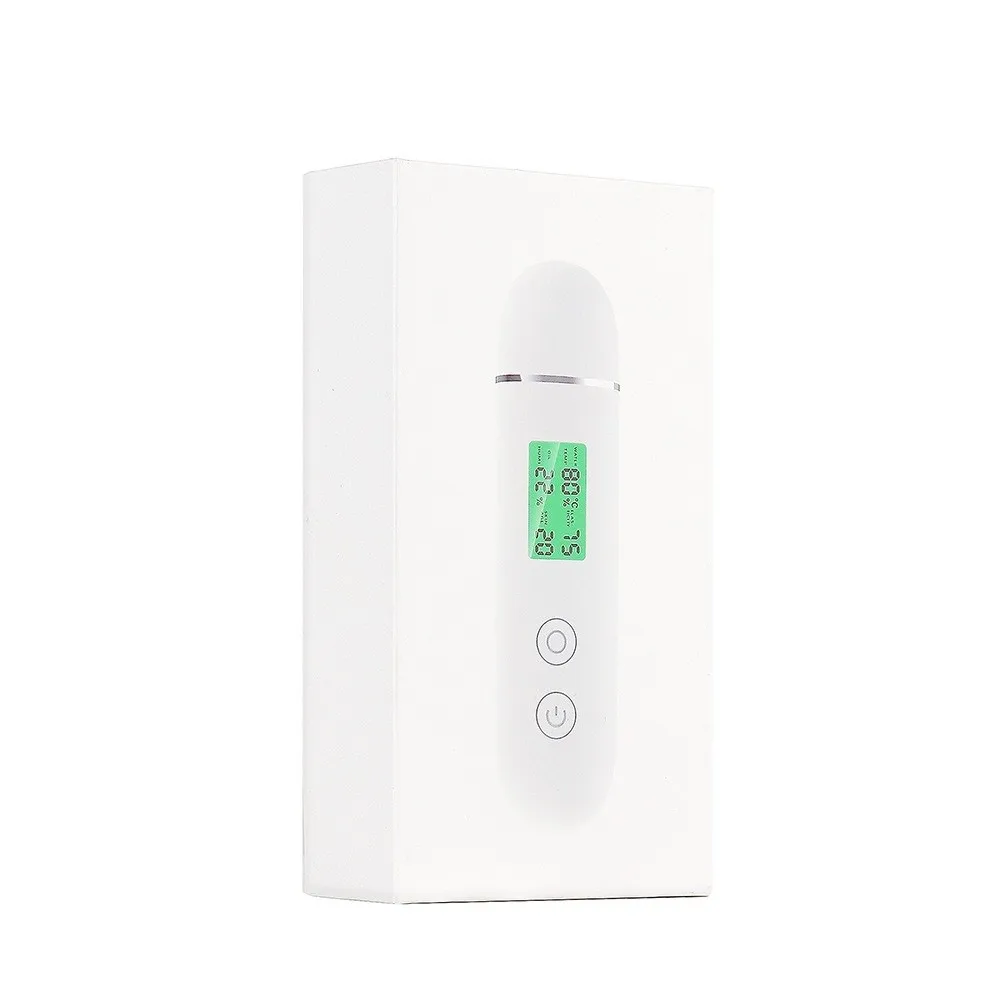 Analyseur de peau en plastique, affichage numérique LCD semblable à une stylo, analyseur de teneur en humidité, analyse du visage, outil de détection du visage Rechargeable