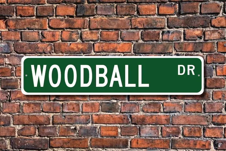 Woodball, Woodball Sign, Woodball Participant Gift, Woodball Fan, Asian Ball & Mallet Sport, Custom Street Sign, Quality Metal S