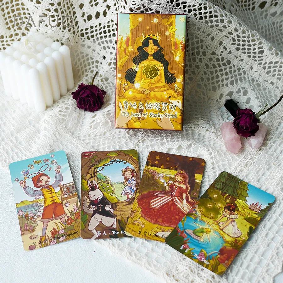 jeu-de-cartes-de-tarot-original-land-of-stories-cartes-a-theme-voyage-dans-le-monde-des-contes-de-fees-jeu-de-societe-de-collection-pour-enfants-et-adultes