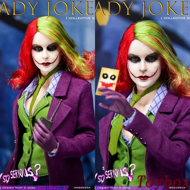 WOLFKING WK89025A 1/6 LADY JOKER Collectible Female Action Figure Movie Role Original Delicate 12