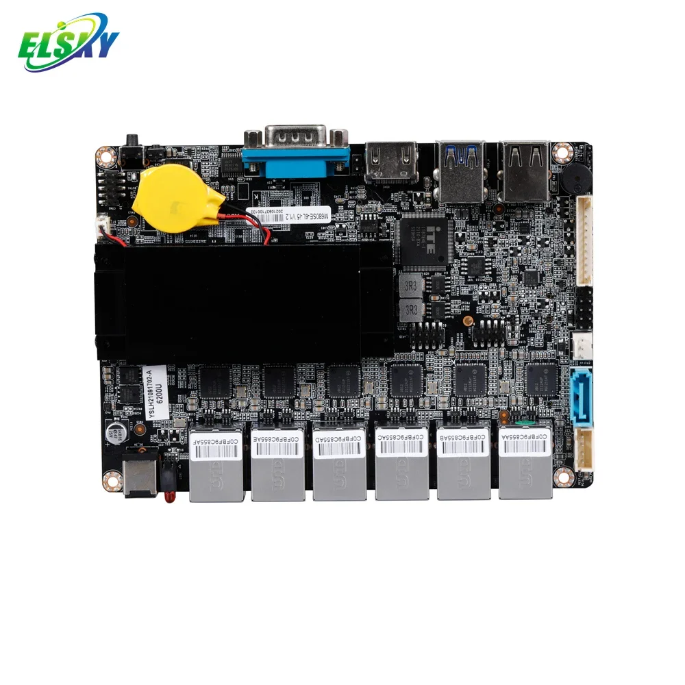 ELSKY motherboard M680SE with CPU Skylake 6th Gen CORE i3 6100U In_tel i211-AT Gigabit network card support Win 10 OS