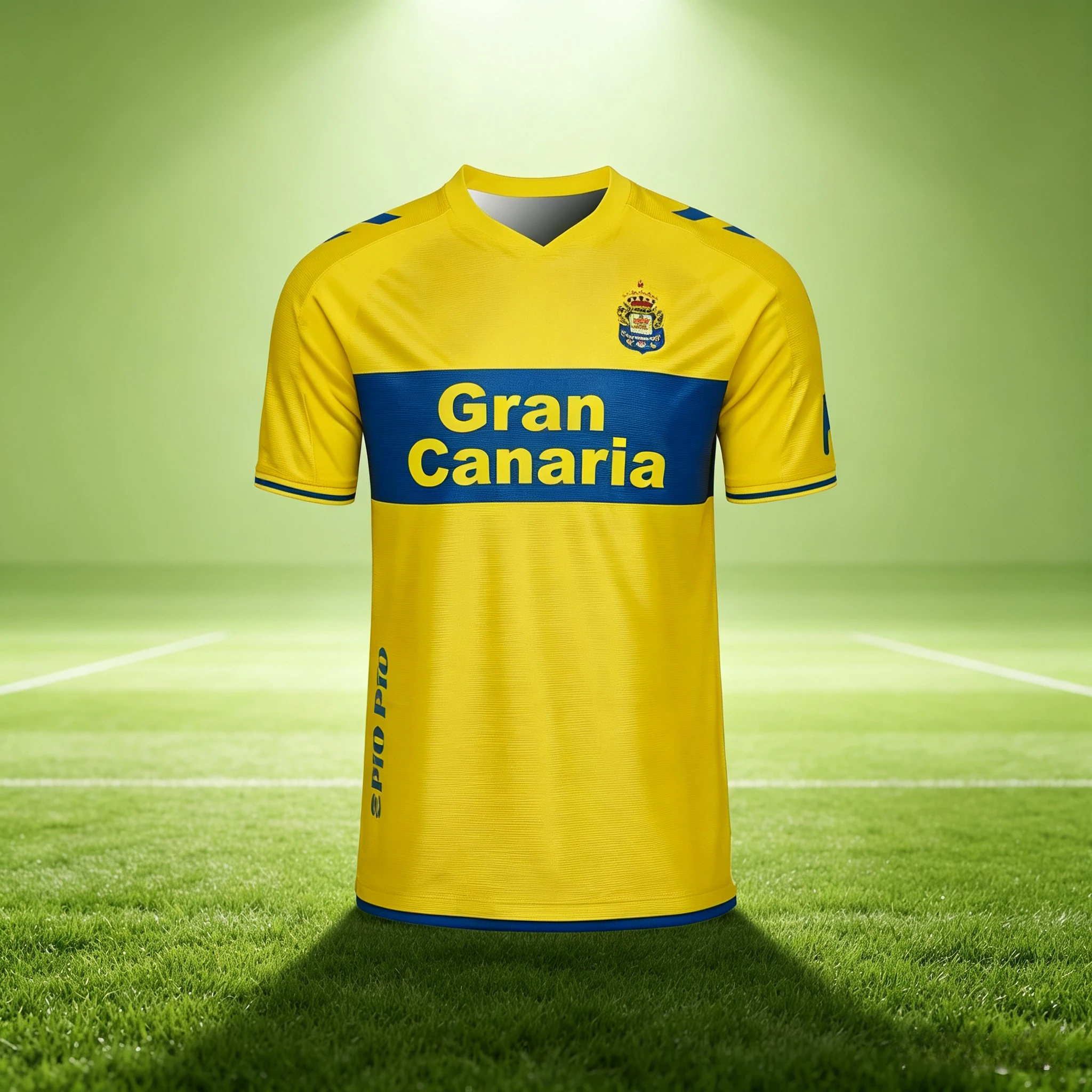 Men Yellow Blue Horizontal Stripe Sports Jersey V Neck Short Sleeve Breathable Soccer Training Shirt Unisex Athletic Tops