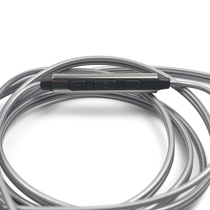 głowicy MMCX, кабель для наушников, регулятор громкости микрофона, замена, совместимого для Sennheiser IE200 IE300 IE600 IE900 3,5 мм L, гибокий разъем