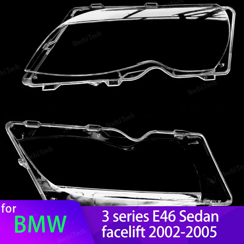 Car Headlight Light Lens Covers for BMW 3 Series E46 318i 320i 325i 4 Doors Sedan 2002-2005 headlight lamp cover