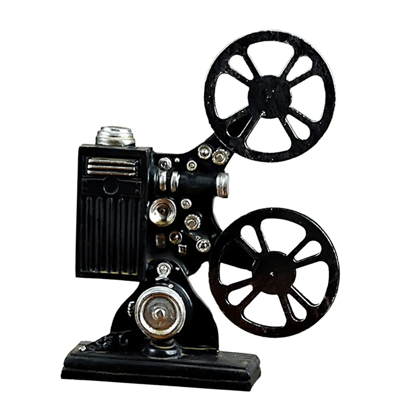 

Vintage Movie Film Projector Sculpture 9.2inch Tall Table Decoration Old Fashion Showcase for Bedroom Exquisite Lightweight