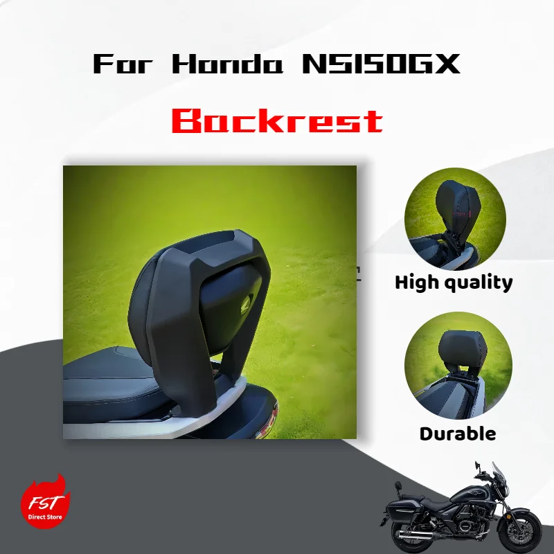 For Honda NS150GX Standard Version Aluminum Alloy Rear Backrest Modified Waist Anti-Fall Backrest