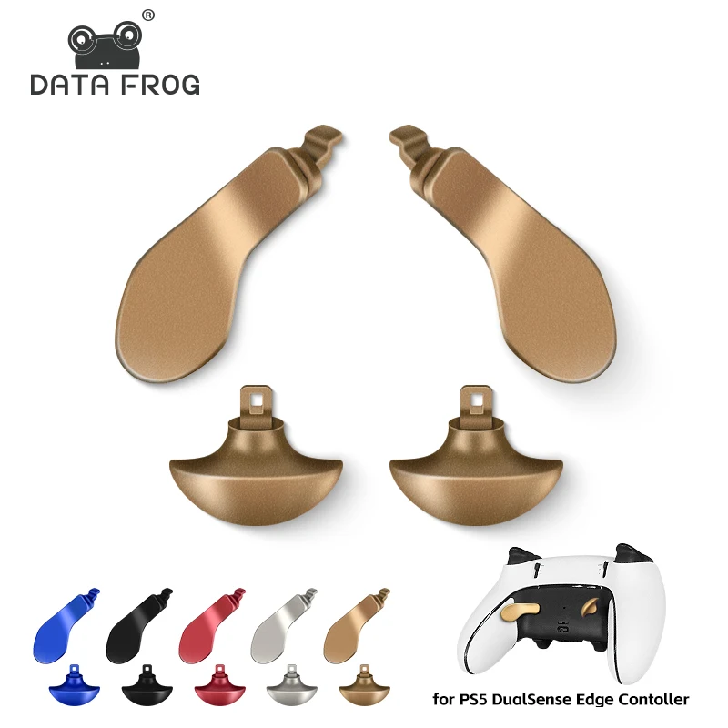 Data Frog Rear Paddle Suitable for PS5 Edge Controller Interchangeable 4-piece Metal Rear Button Suitable